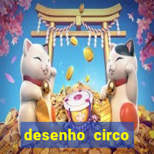 desenho circo digital para colorir